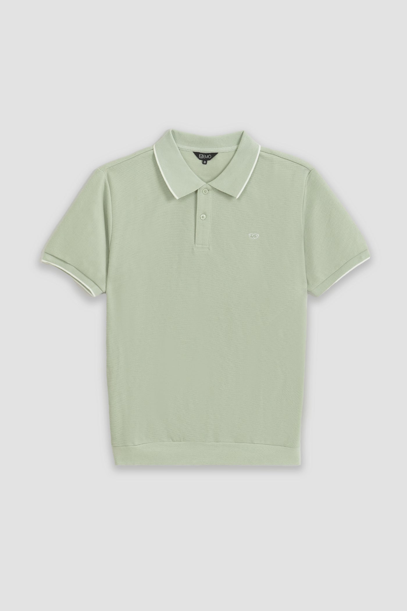 Boxy Fit Short Sleeve Polo Shirt With Tipping And Hemband