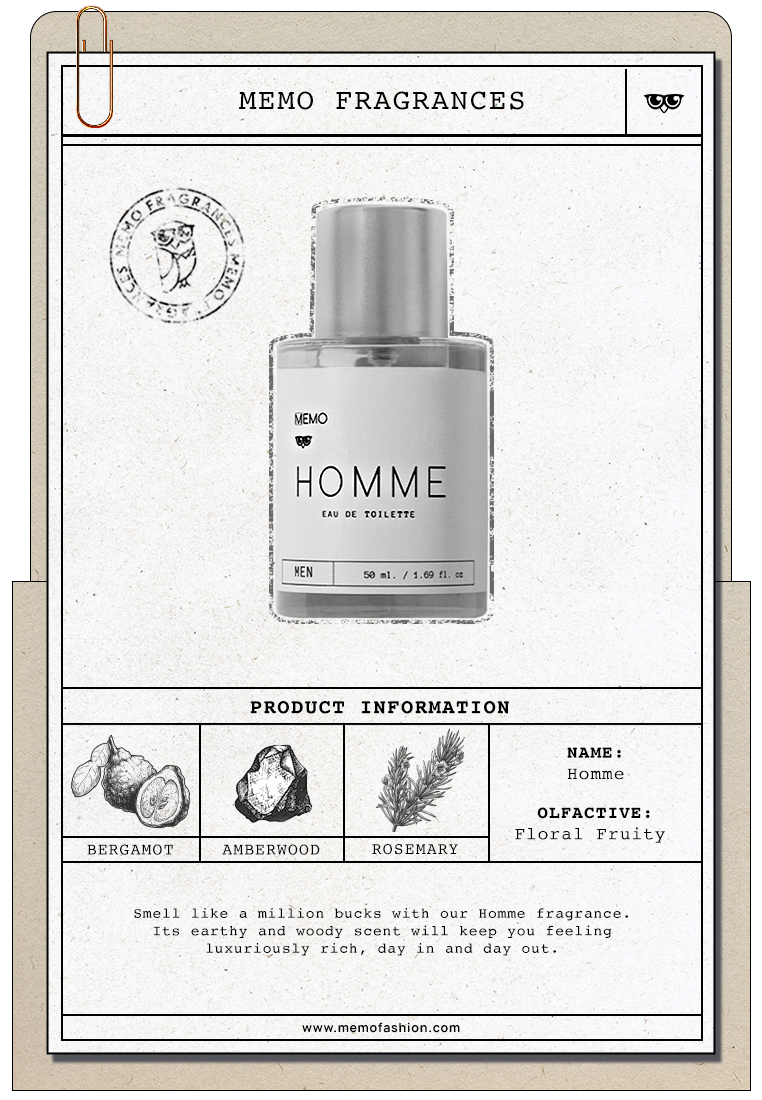 Homme Eau De Toilette For Men 50ML