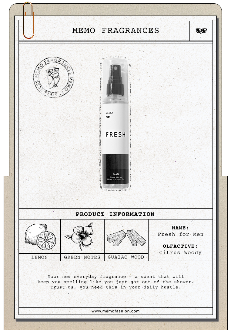 Fresh Body Spray For Men 100ML