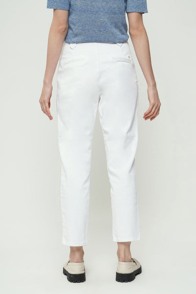 High Waist Pintuck Trousers