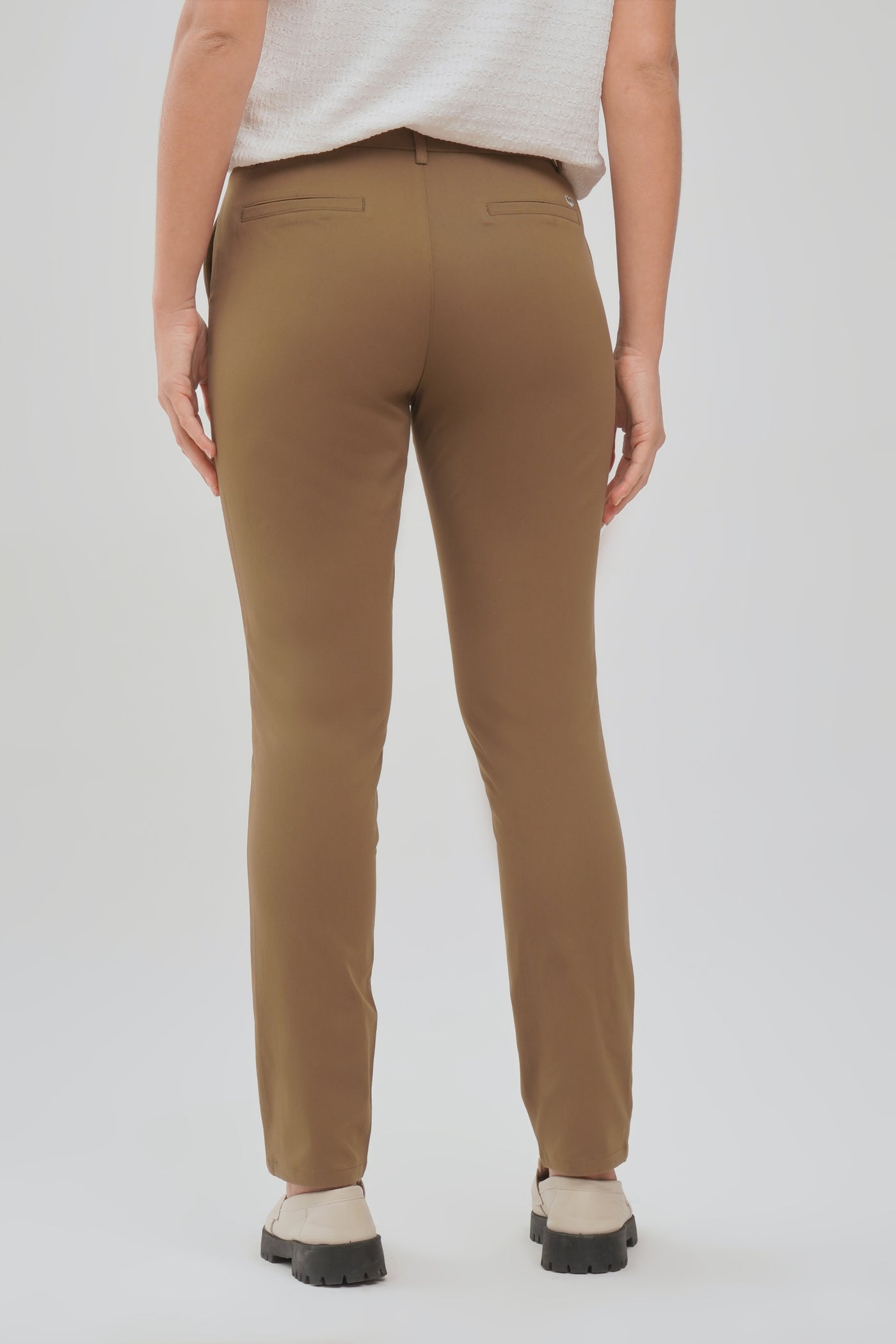 Slim Trousers with Owl Embro