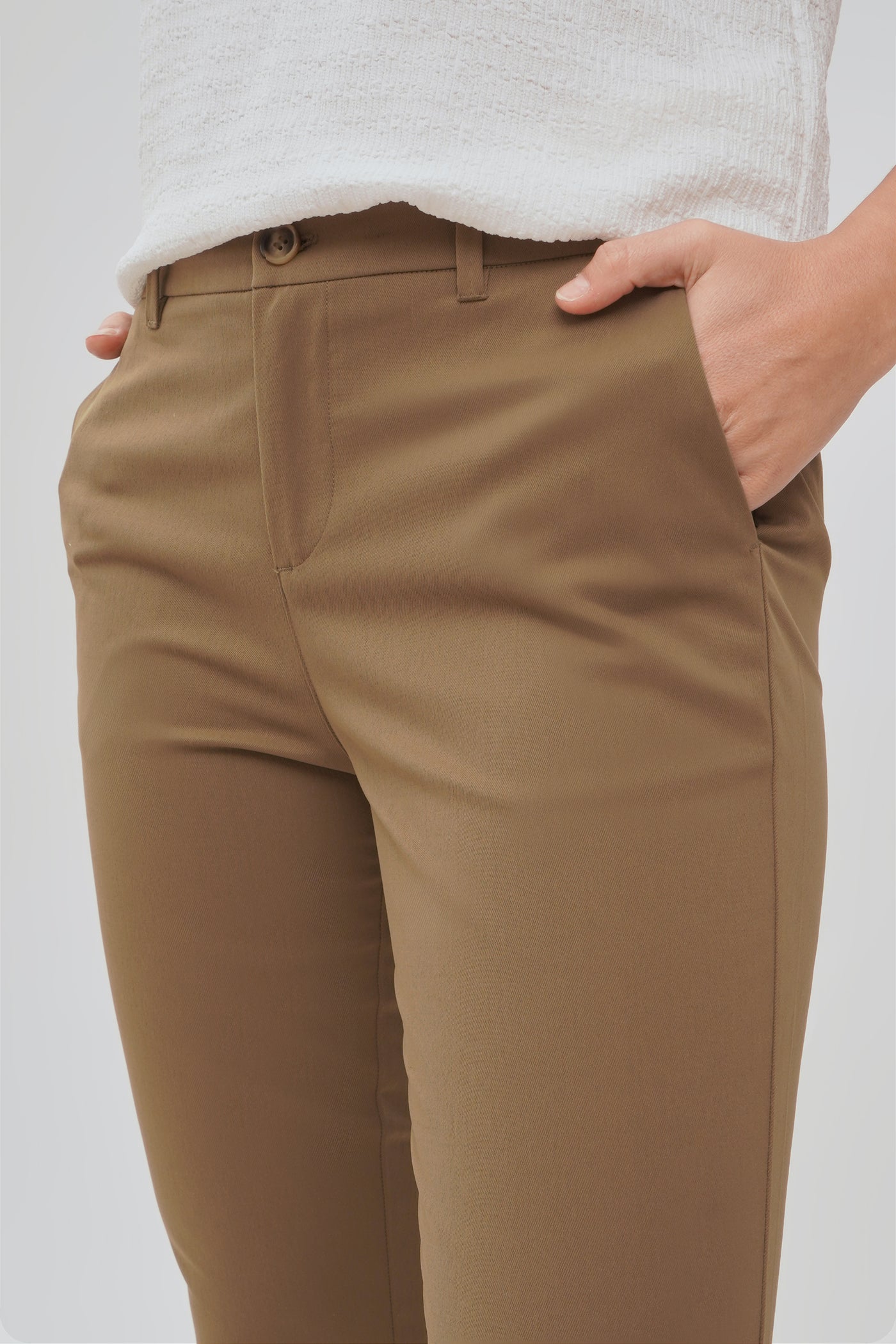Slim Trousers with Owl Embro