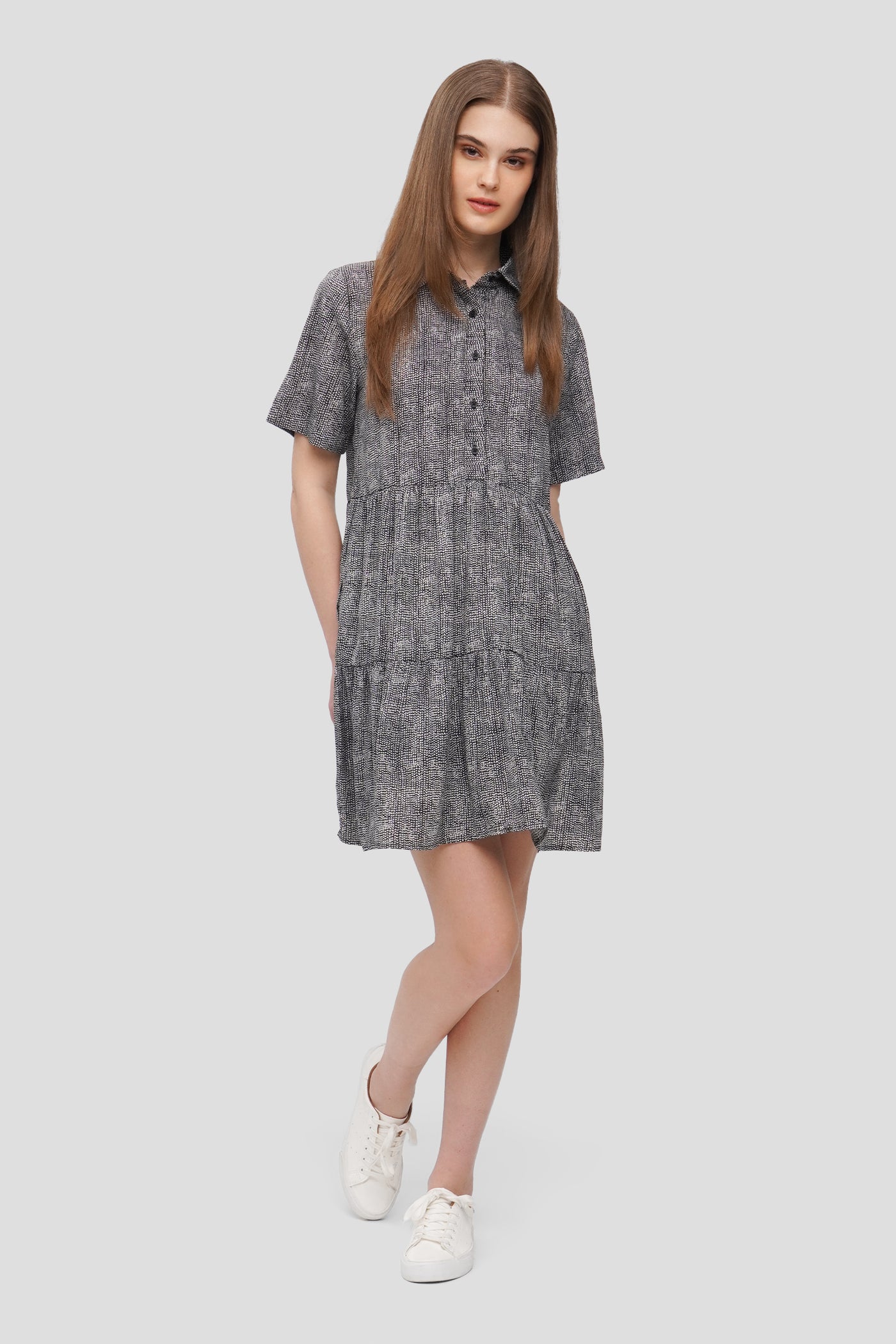 Tiered Dress With Pockets