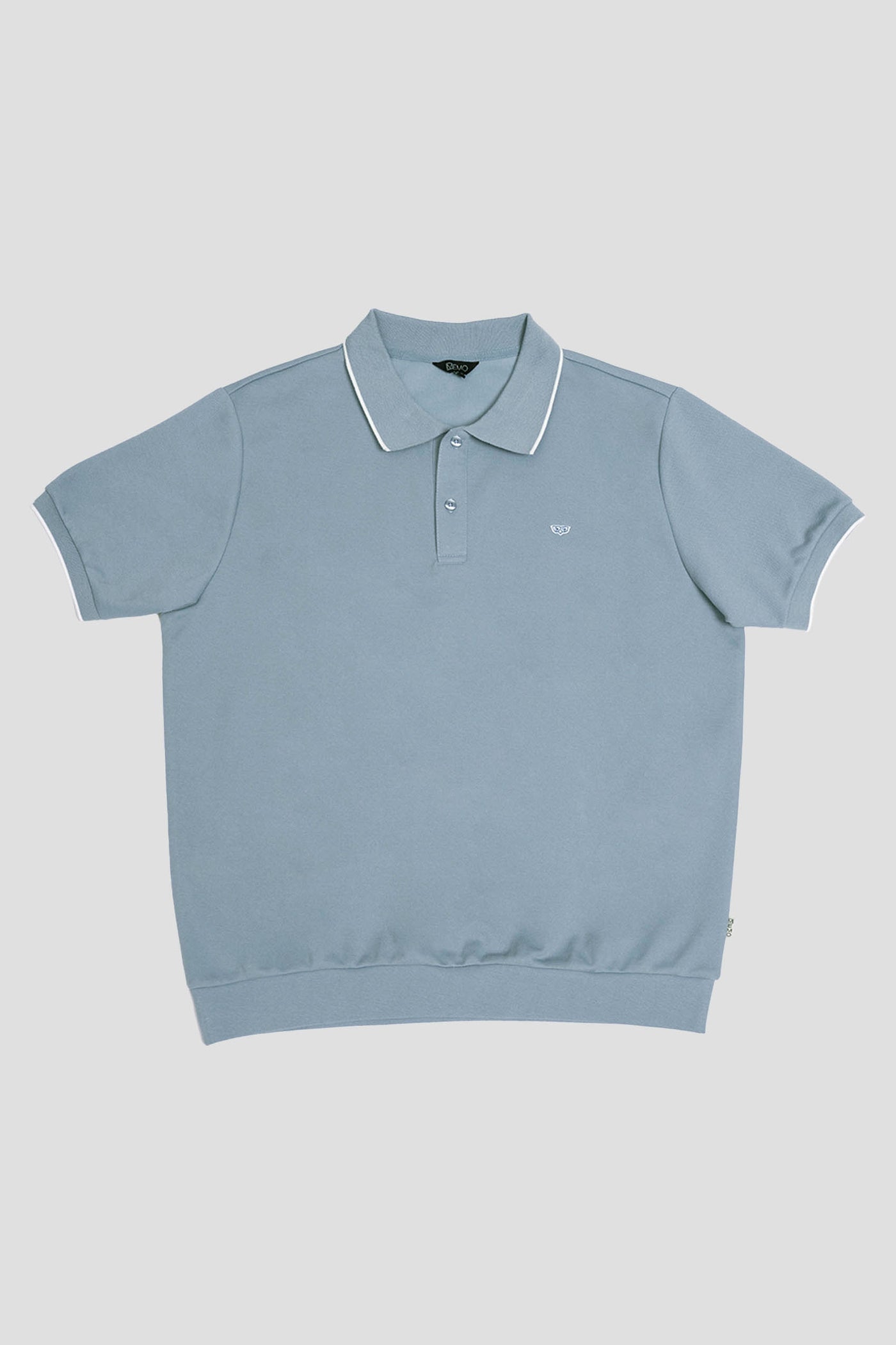 Men's Boxy Fit Short Sleeve Polo Shirt With Tipping And Hemband