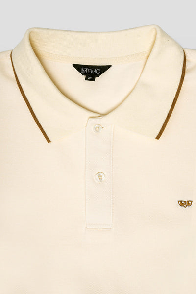 Men's Boxy Fit Short Sleeve Polo Shirt With Tipping And Hemband