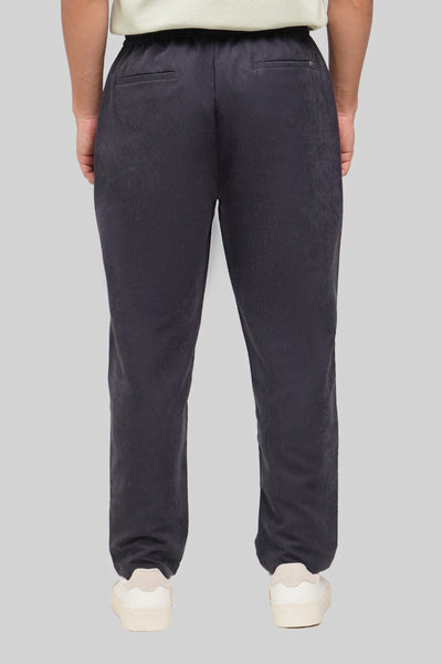 Suede Feel Tapered Pull Up Trousers