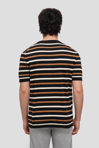 Striped Flat Knit T-Shirt