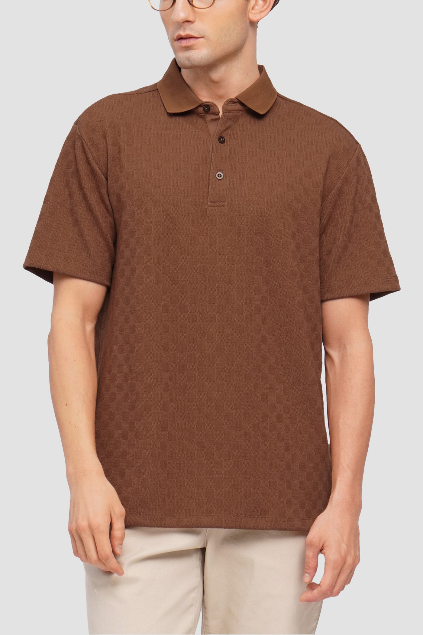 Regular Fit Textured Polo