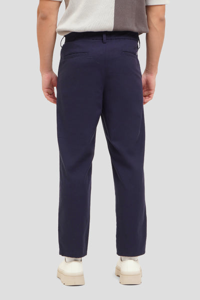 Linen Tapered Fit Trousers