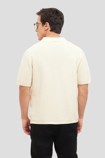 Textured Flat Knit Shirt