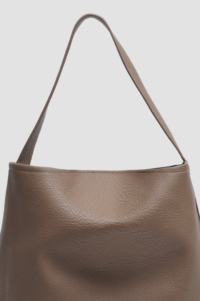 Textured Shoulder Bag With Removable Pouch