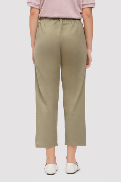 Tie-Waist Linen Trousers