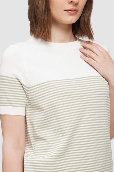 Stripe Flat Knit Tee