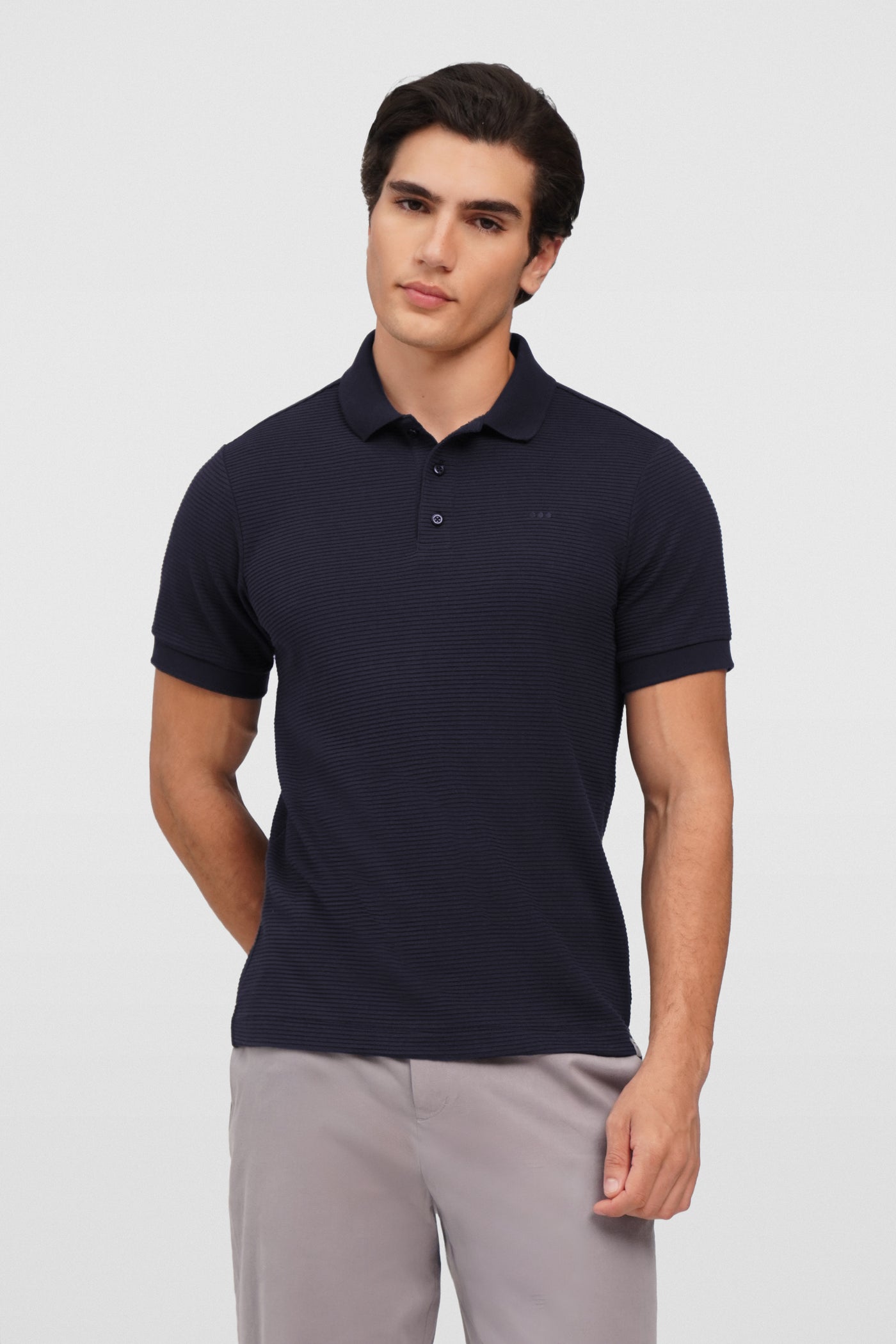 O.O.O. Textured Polo Shirt