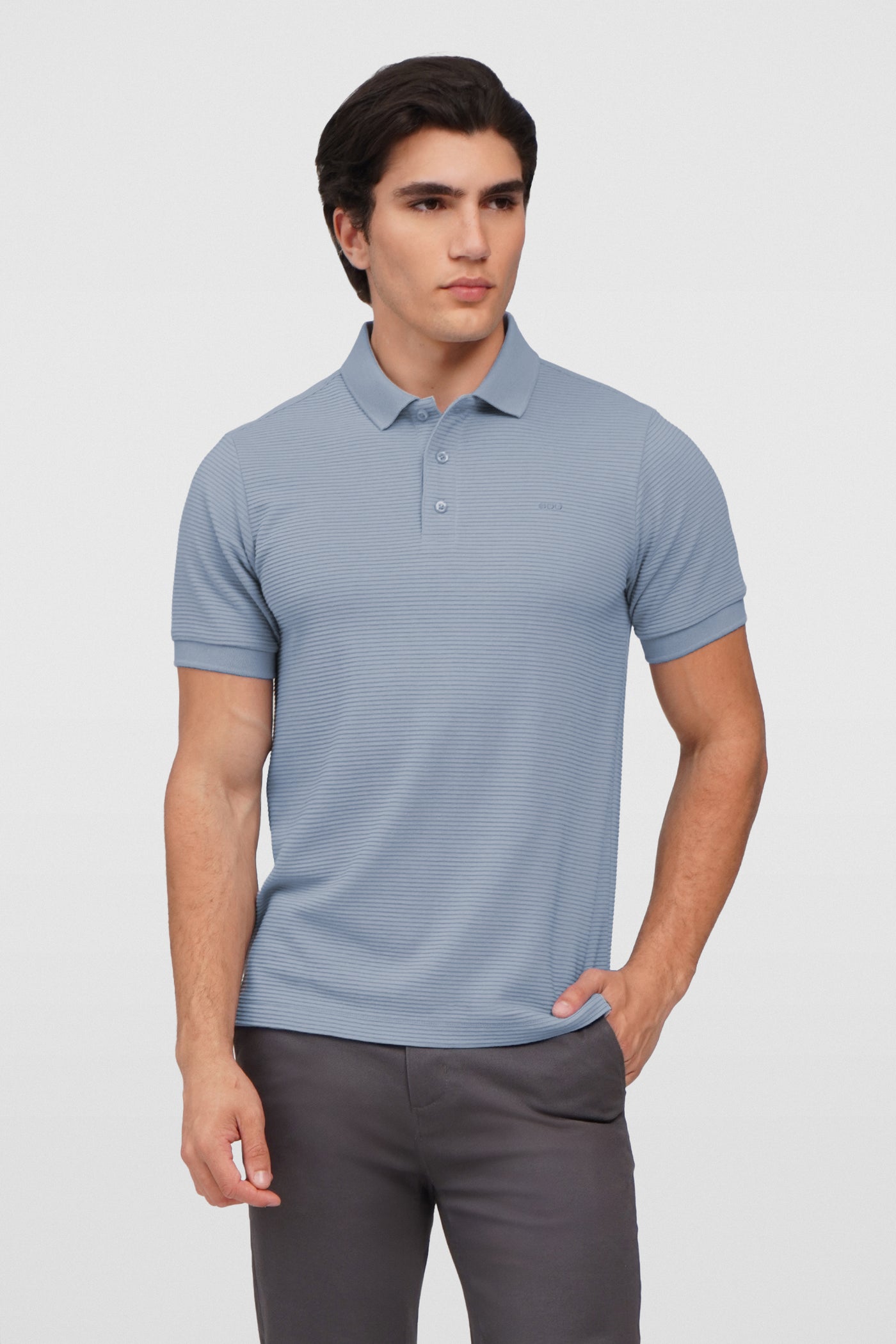 O.O.O. Textured Polo Shirt