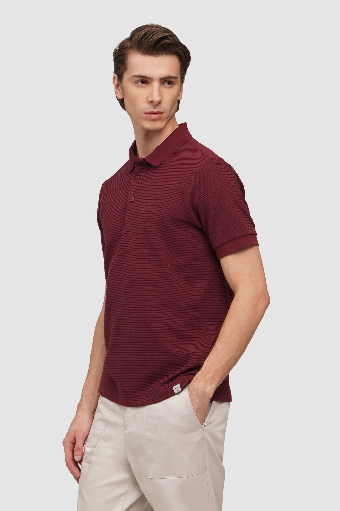 O.O.O. Textured Polo Shirt