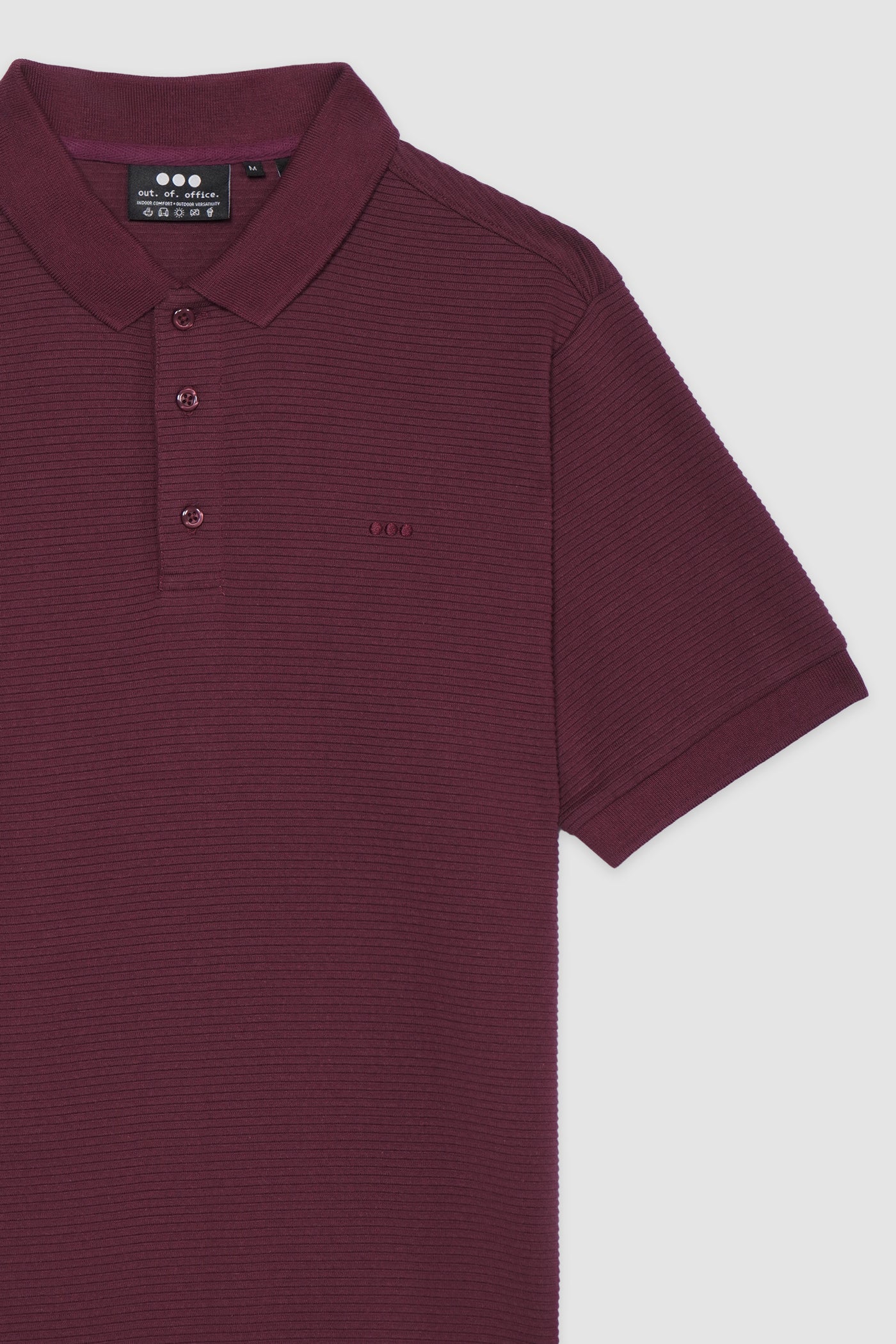 O.O.O. Textured Polo Shirt