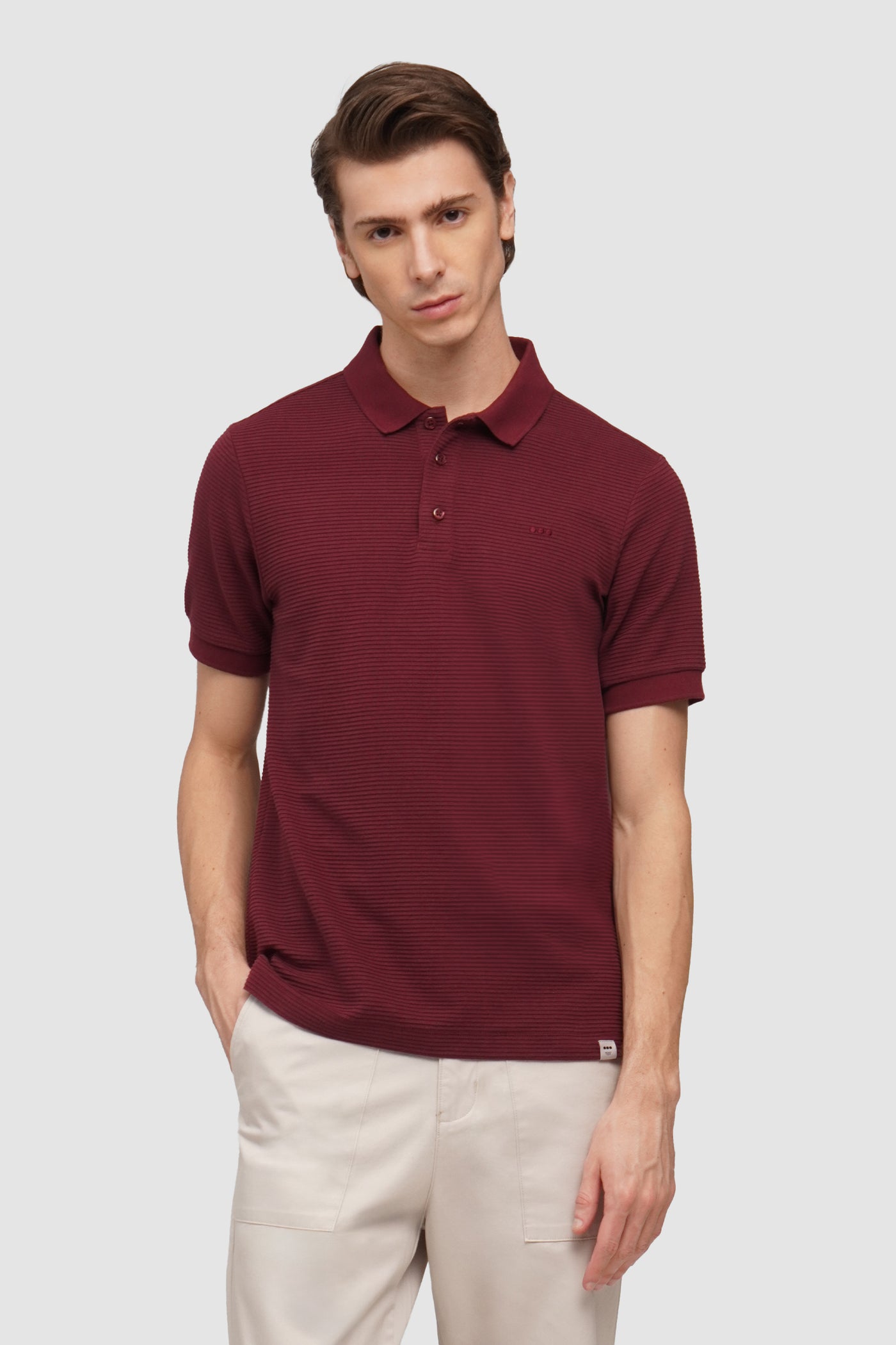 O.O.O. Textured Polo Shirt