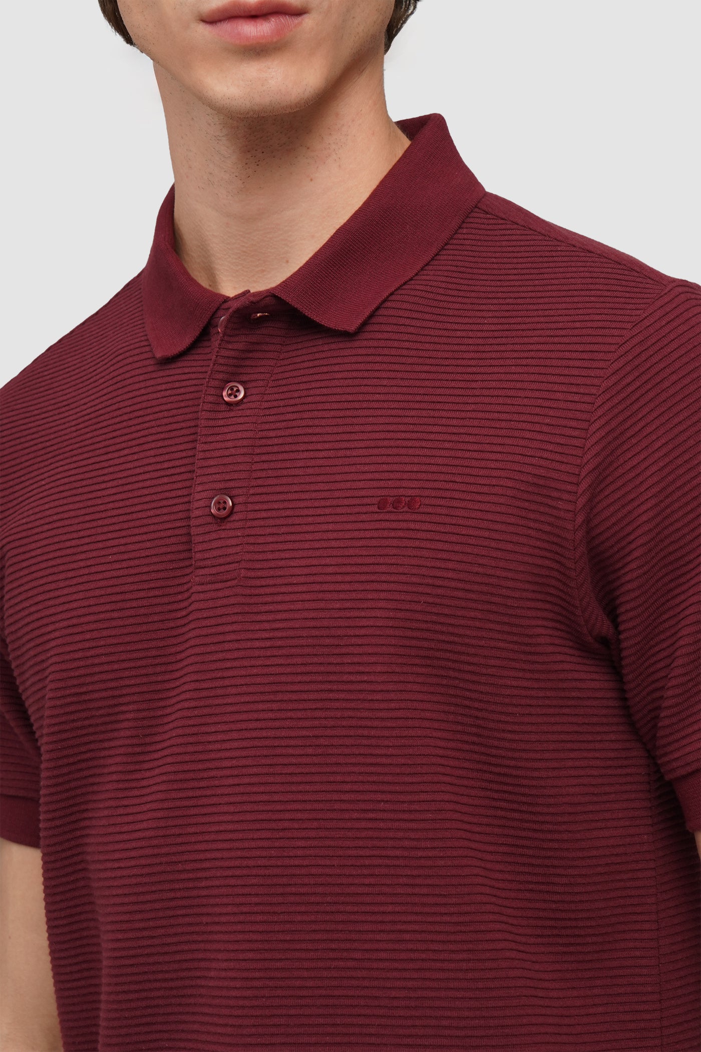 O.O.O. Textured Polo Shirt