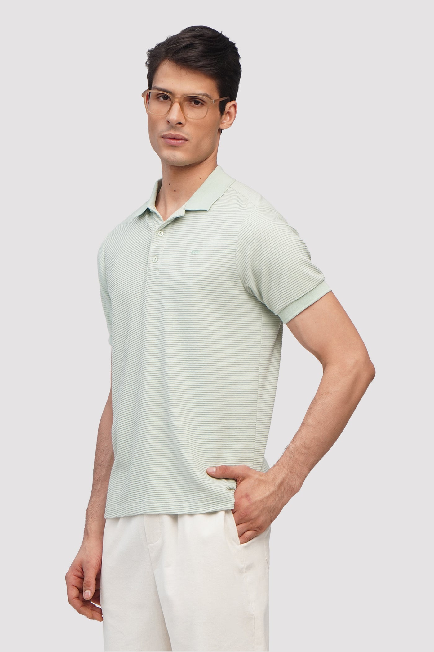 O.O.O. Textured Polo Shirt