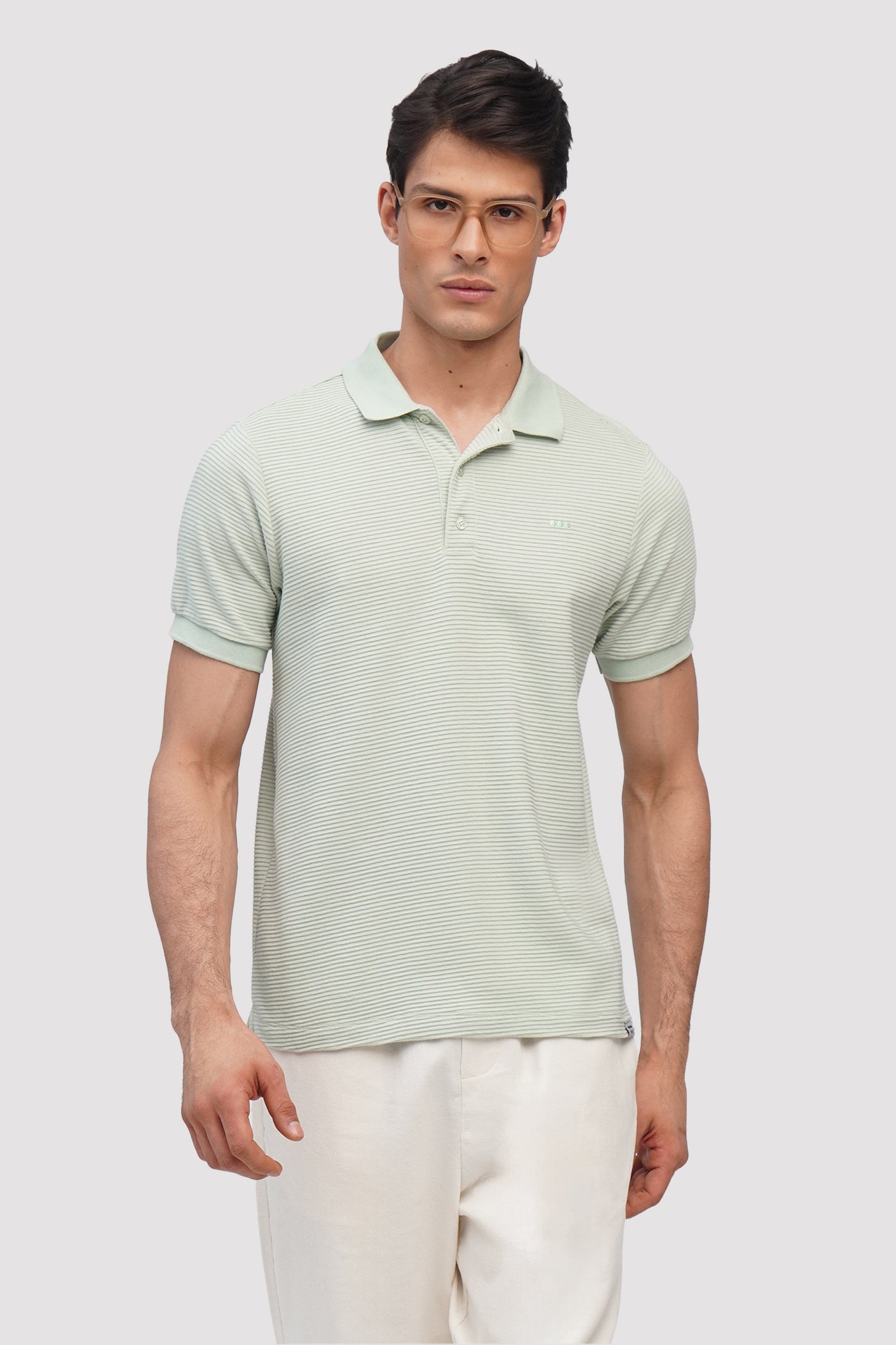 O.O.O. Textured Polo Shirt