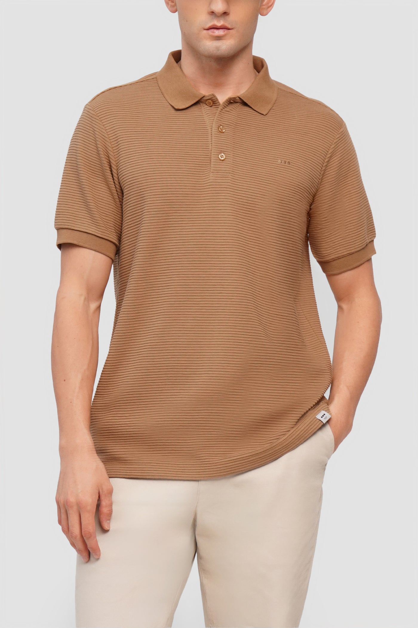 O.O.O. Textured Polo Shirt