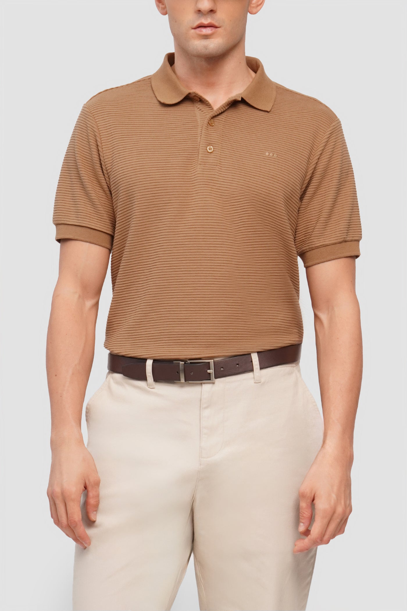 O.O.O. Textured Polo Shirt