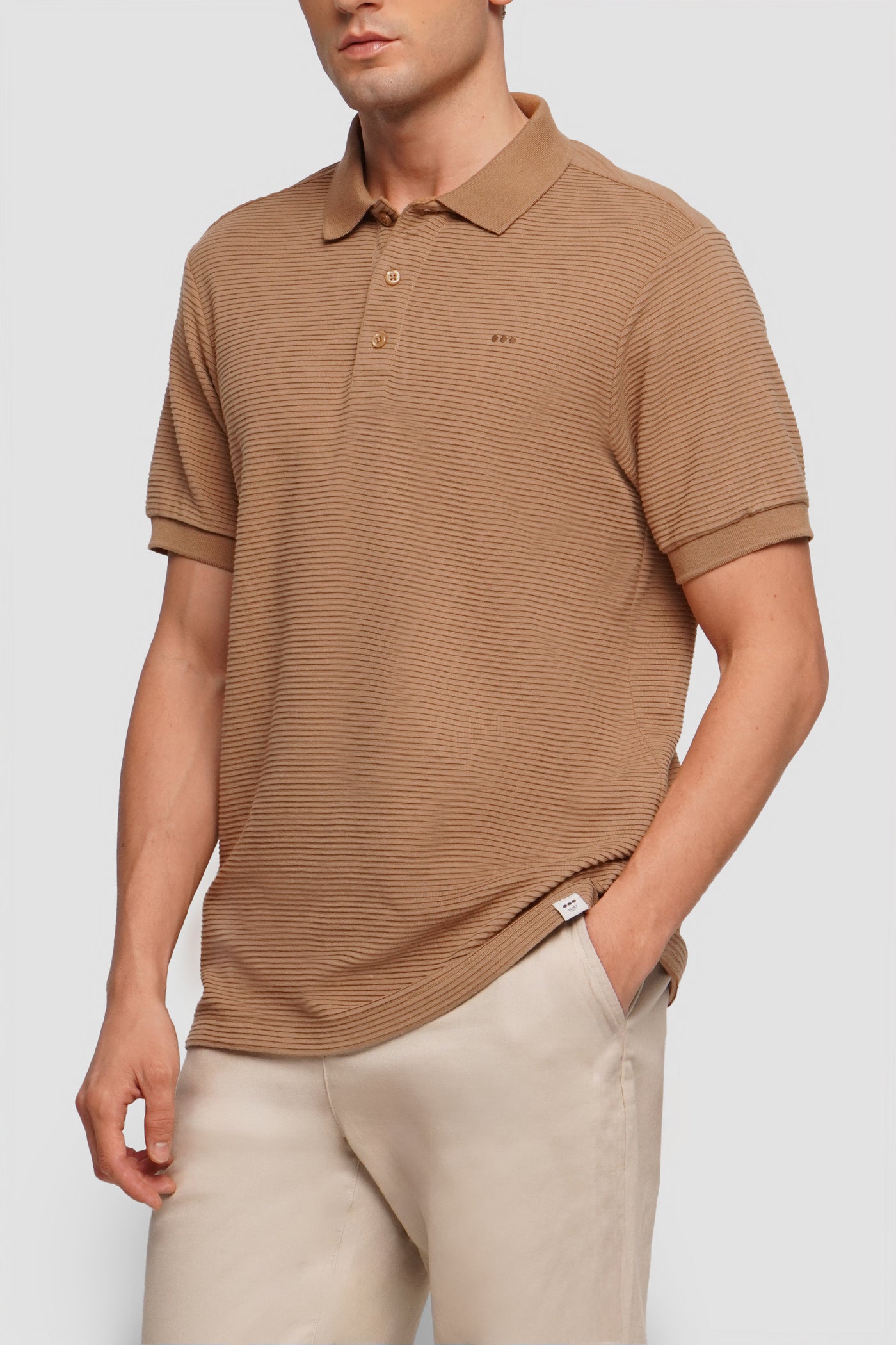 O.O.O. Textured Polo Shirt