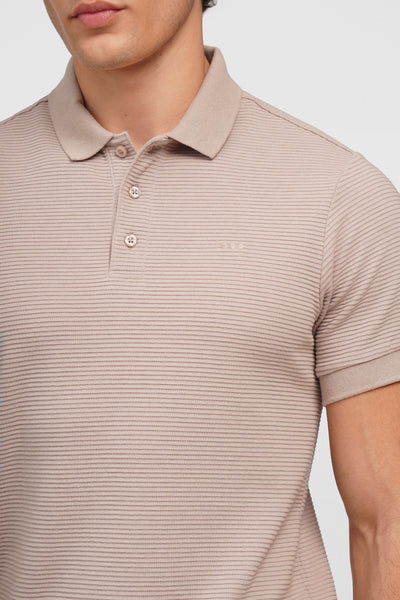 O.O.O. Textured Polo Shirt