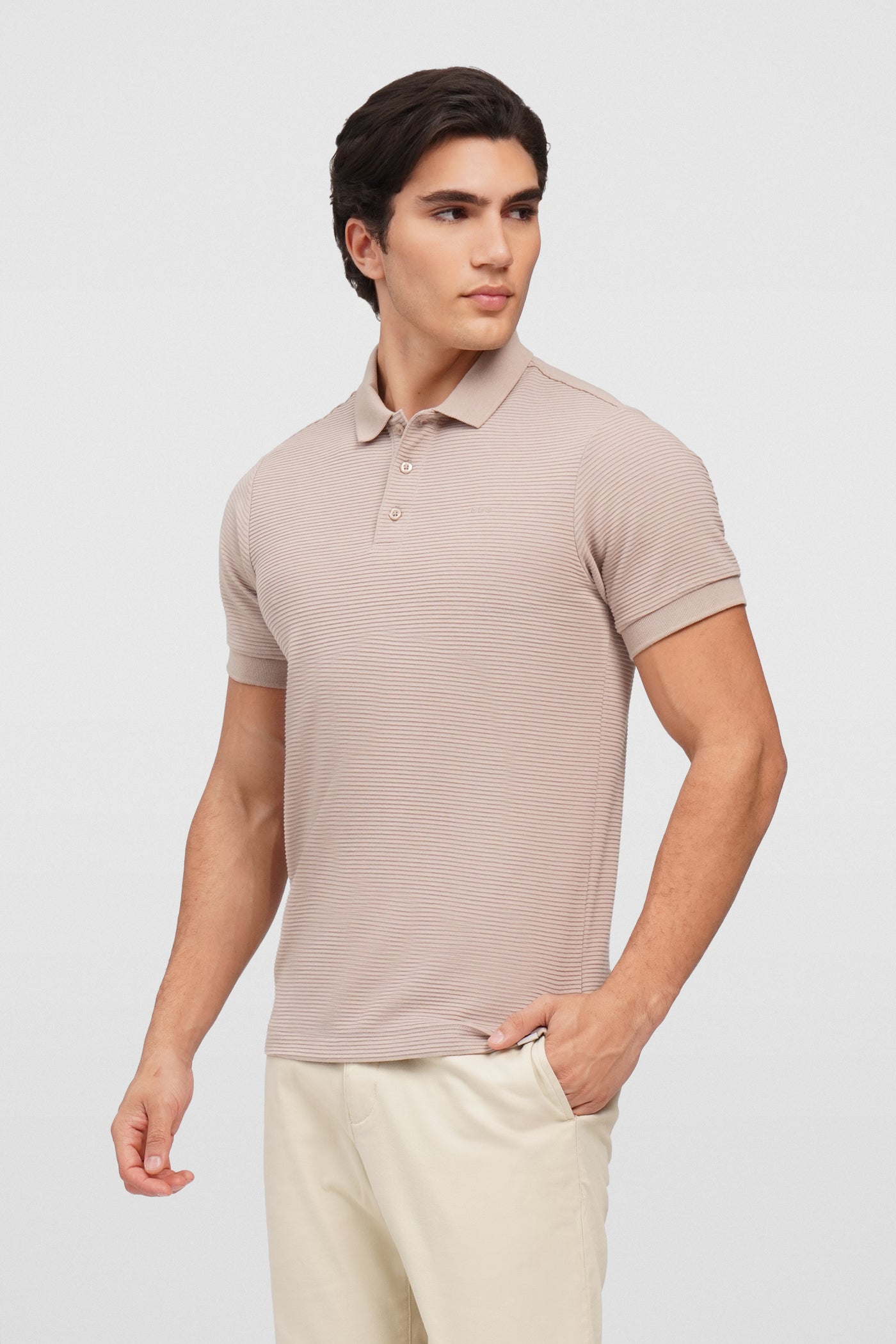 O.O.O. Textured Polo Shirt