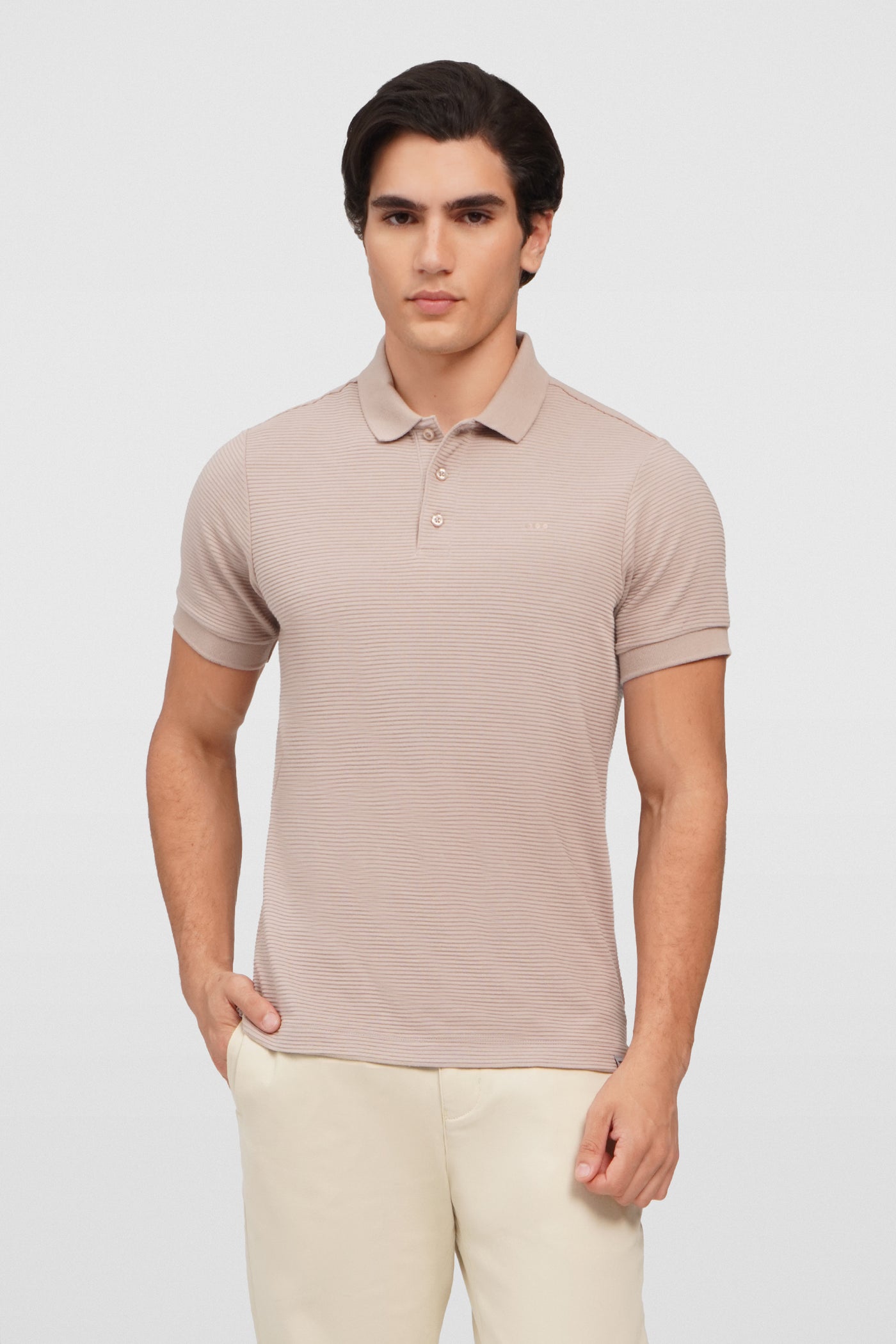 O.O.O. Textured Polo Shirt