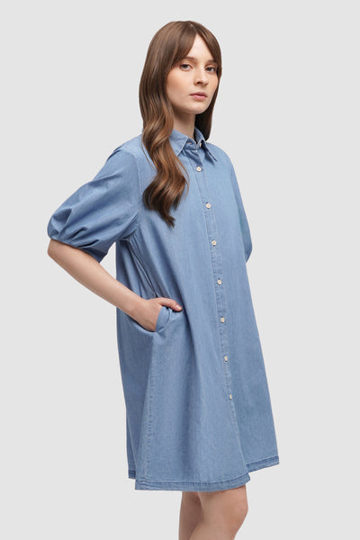 Chambray Shirt Dress