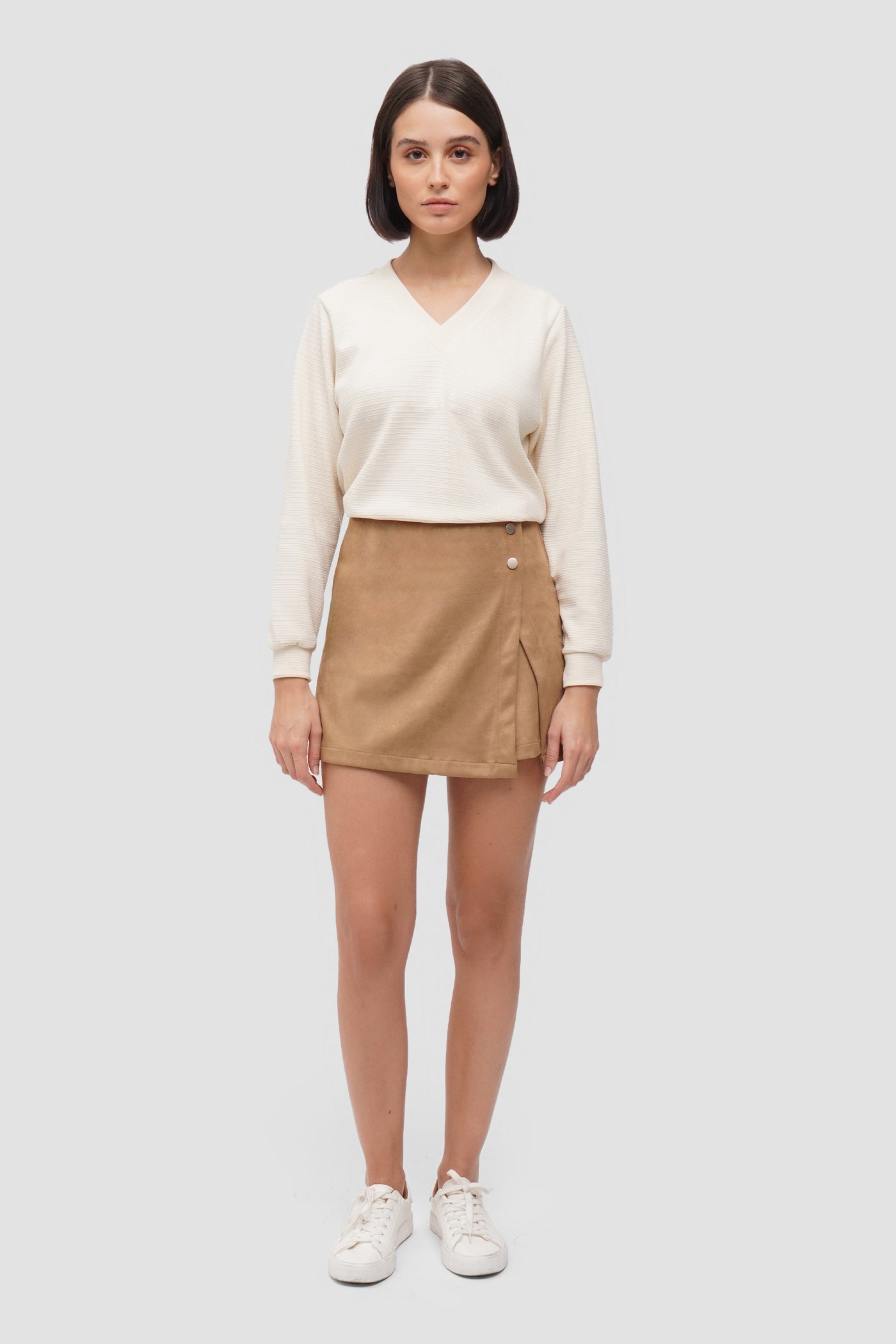 Suede Skort