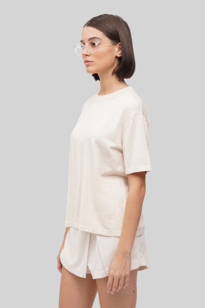 Mock Neck Relaxed Tee