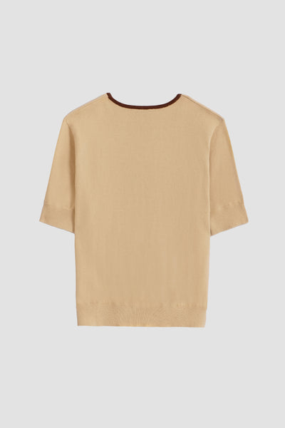 Women's T-Shirt with Contrast Tipping