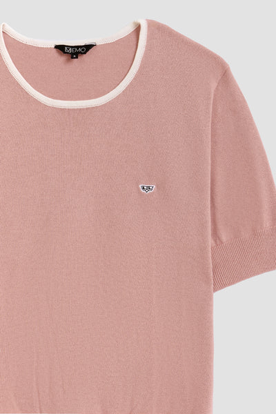 Women's T-Shirt with Contrast Tipping