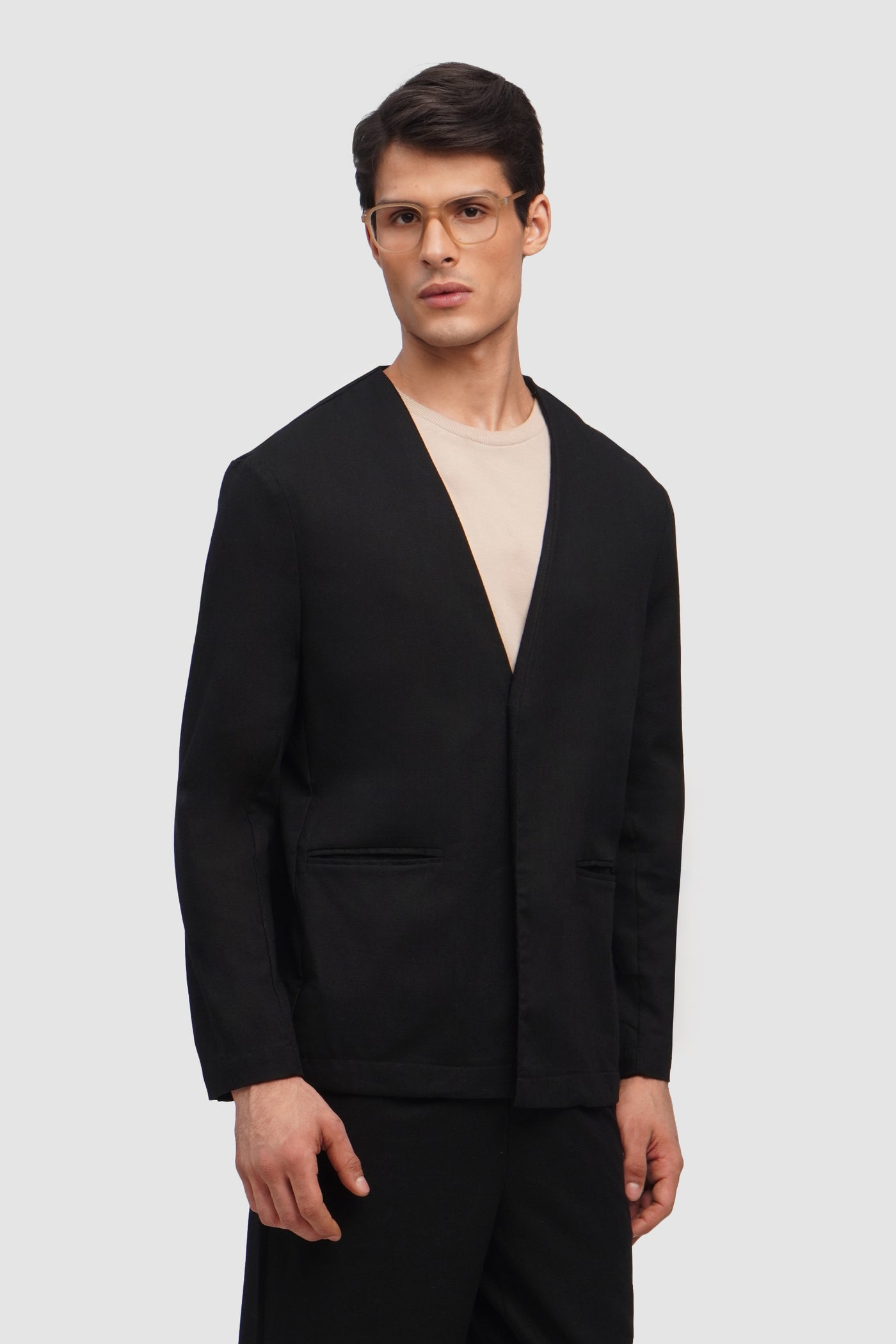 Men's Minimalist Linen Blazer