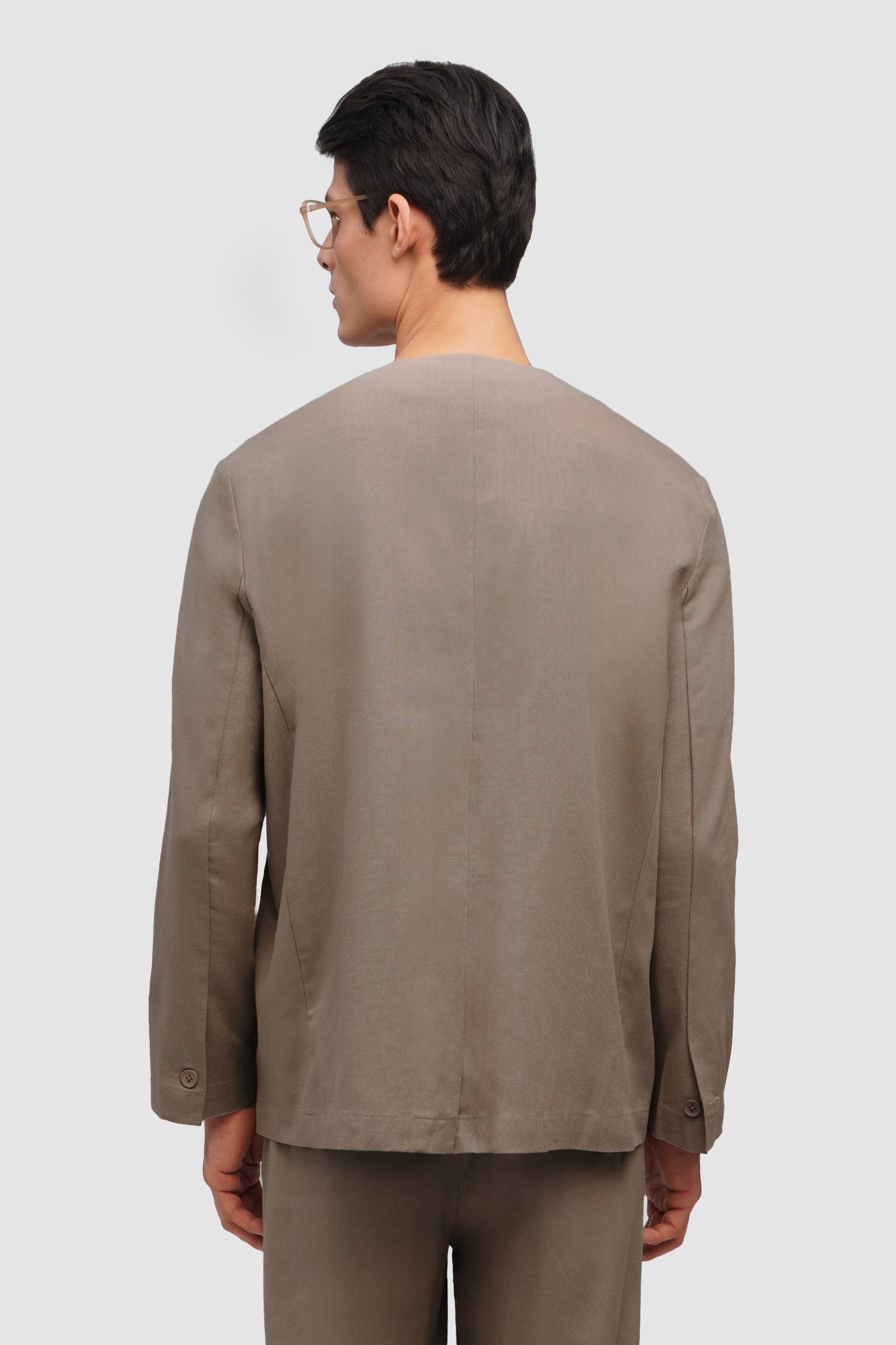 Men's Minimalist Linen Blazer