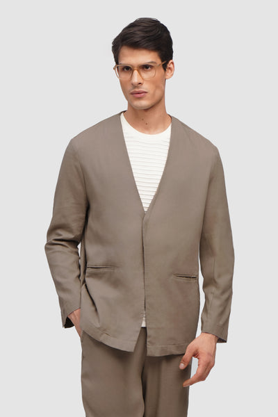 Men's Minimalist Linen Blazer