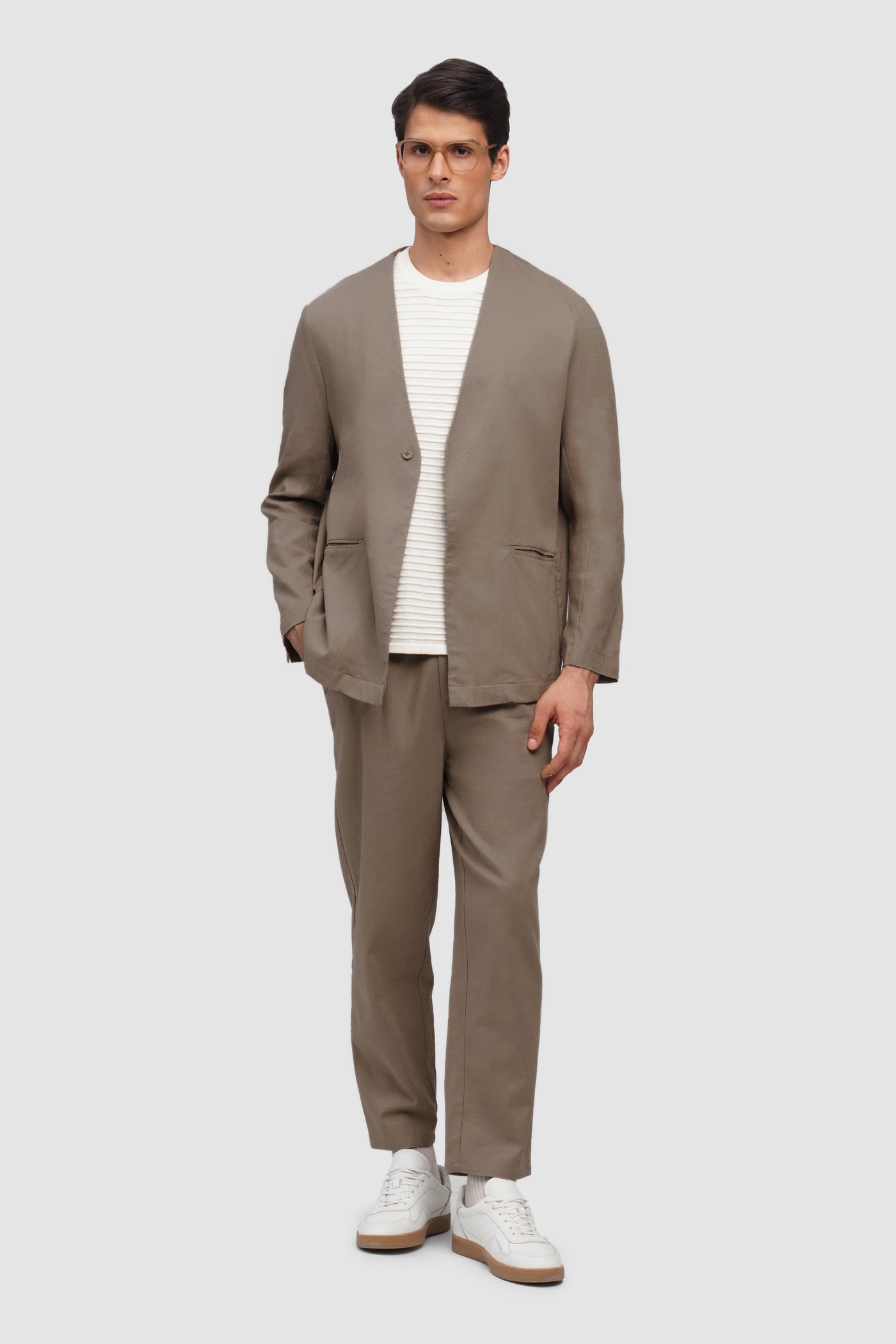 Men's Minimalist Linen Blazer