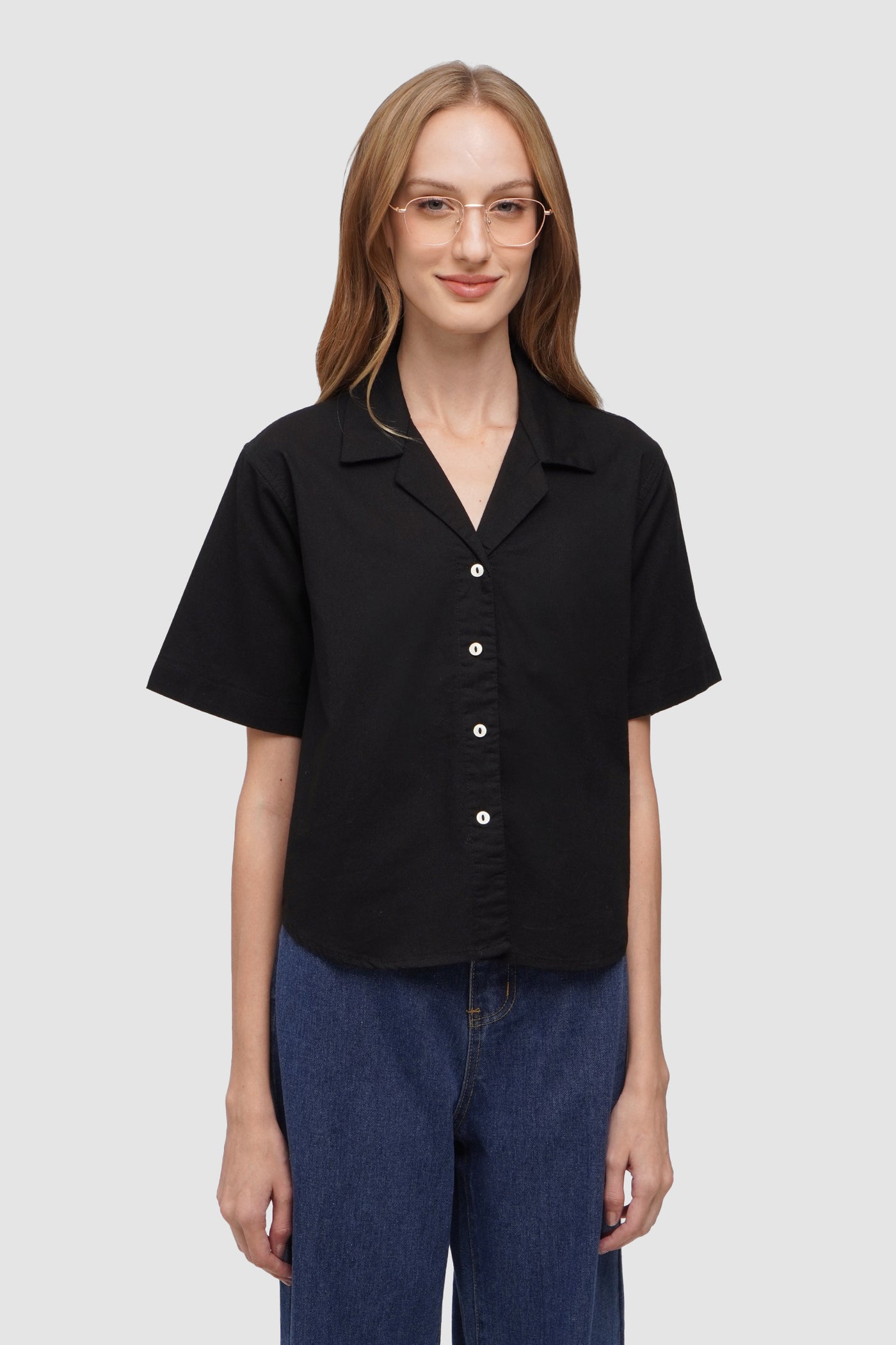 Curved Hem Shirt