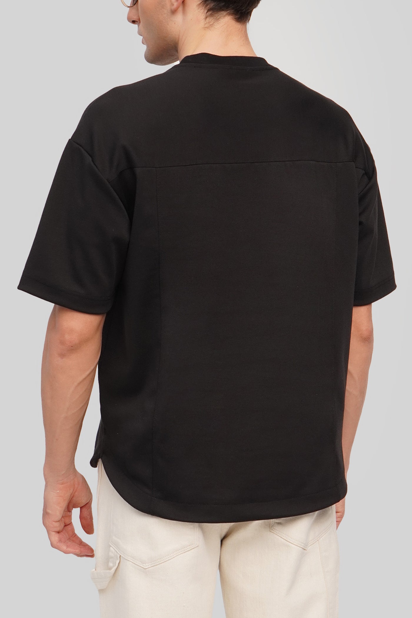 Boxy Fit T-Shirt With Curved Hem