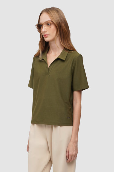 Women's Textured Polo