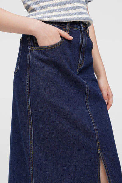 Denim Maxi Skirt