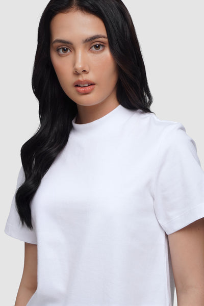 Mock Neck Tee
