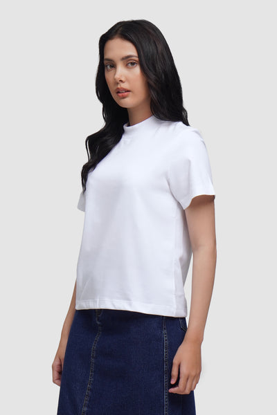 Mock Neck Tee