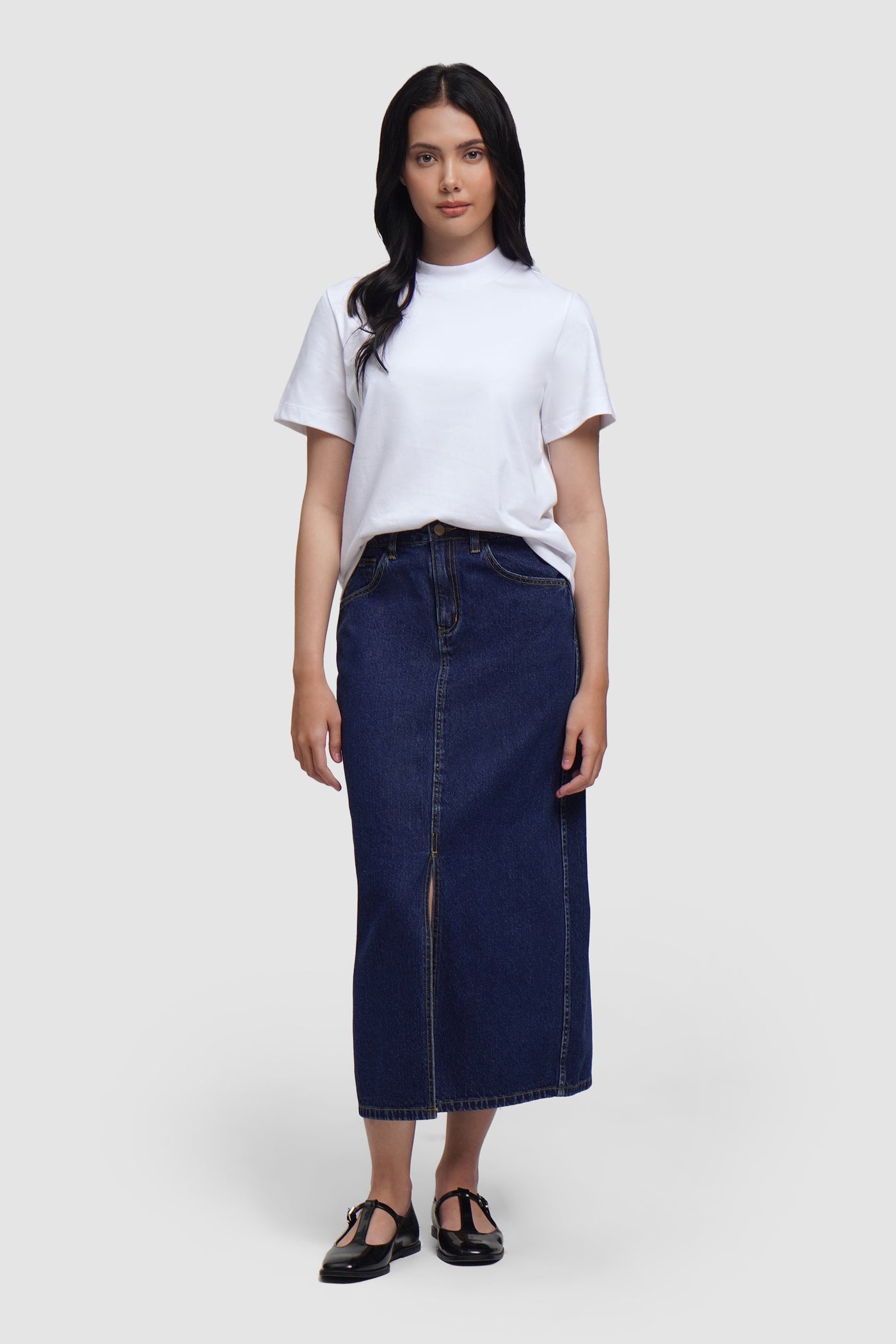 Mock Neck Tee