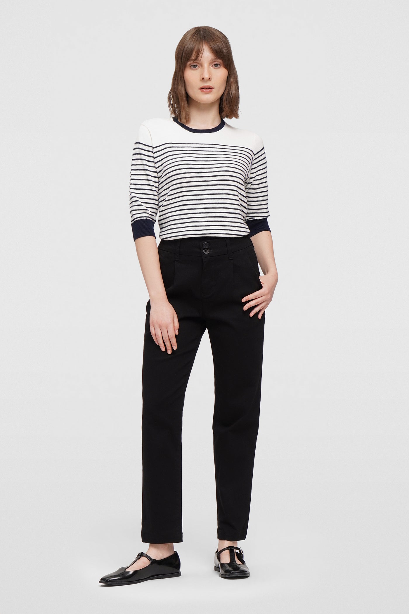 O.O.O. Stretch High Waist Trousers