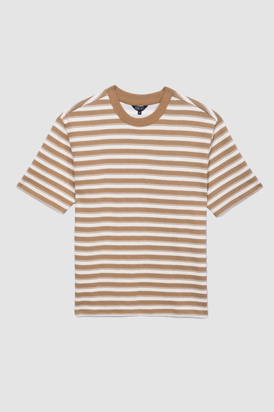 Textured Ringer Striped T-Shirt