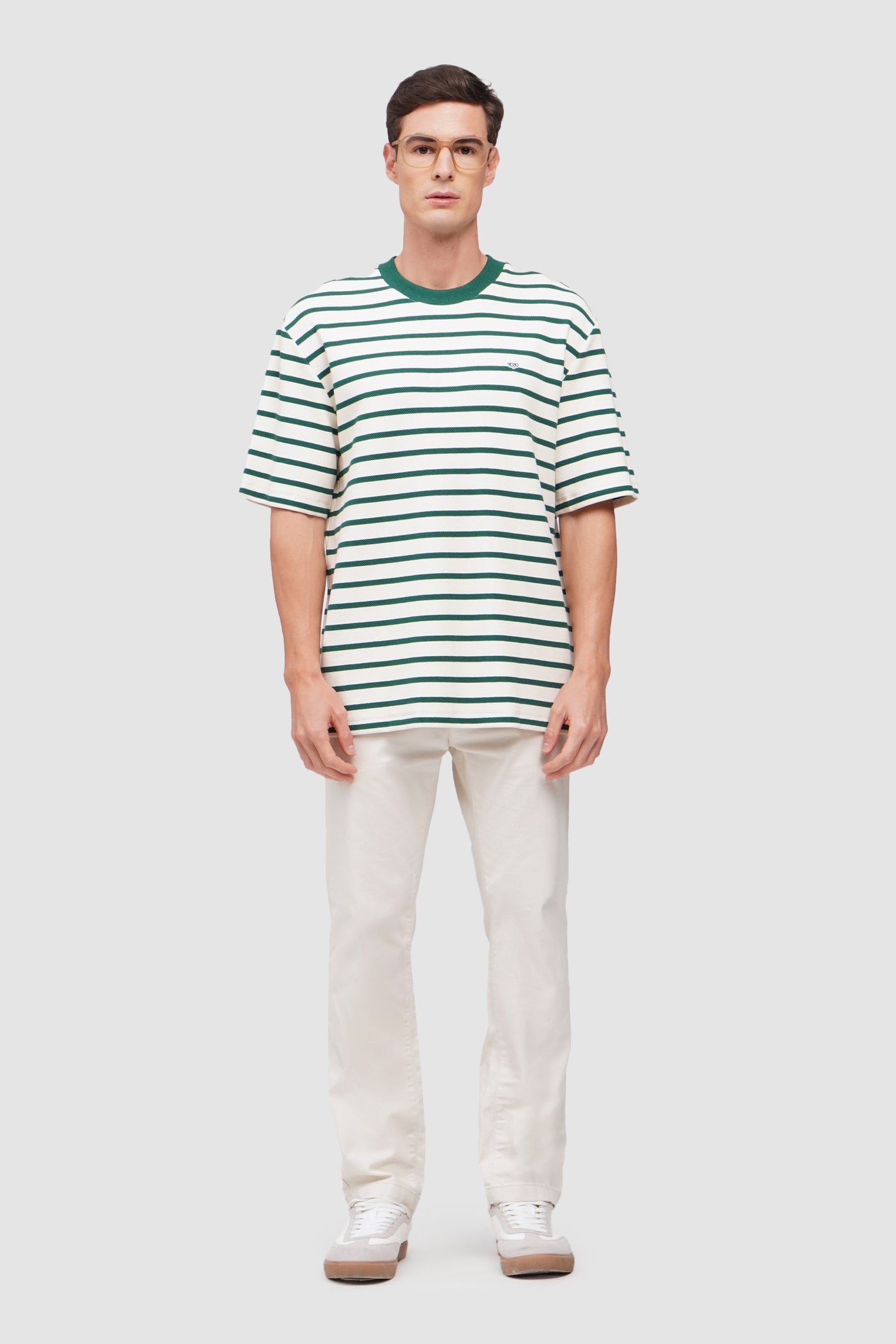 Men's Textured Ringer Striped T-Shirt